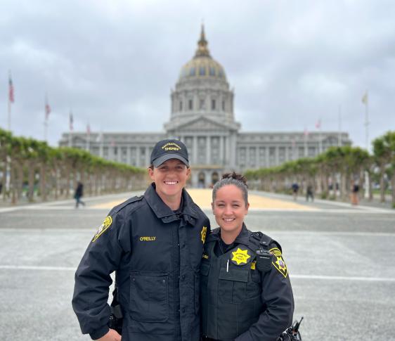 Deputies In Front of City Hall