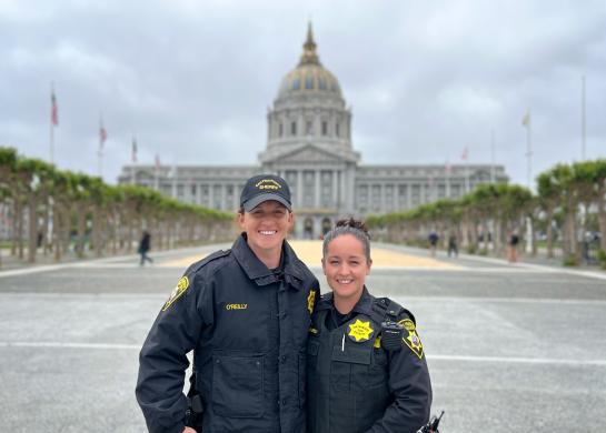 Deputies In Front of City Hall