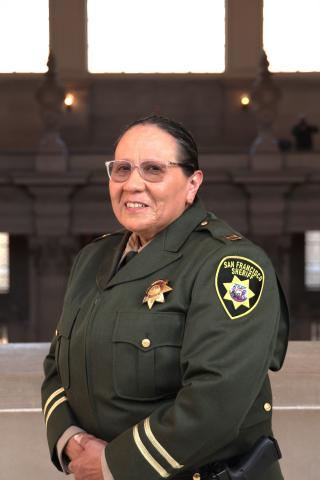 Stephanie Colmenero's profile picture with her in uniform.