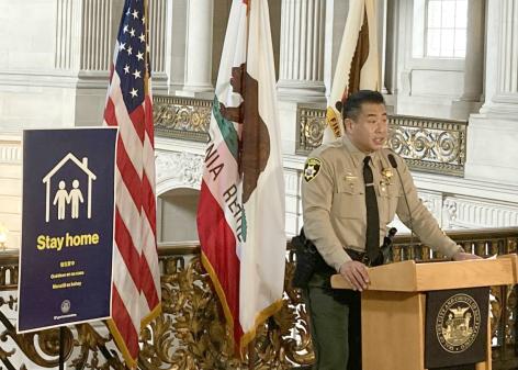 Sheriff Miyamoto announces CJ #4 closure at City Hall press conference